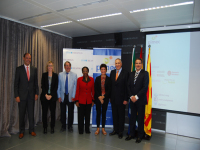 Representant de Practical Team, Sr.Javier Monge, la Directora del Departament
Internacional de Pimec, Sra. Miriam Sabaté, el President de Pimec Vallès Occidental, Sr. 
Francesc Elias, l’ambaixadora plenipotenciària de Sud-àfrica a Espanya i Andorra, Fikile  
Magubane, la directora del Pla Àfrica i cap dels mercats d’Àfrica i Orient Mitjà d’ACCIÓ, Sra.Carmen González, el President de PIMEC Barcelona, Sr.Víctor Campdelacreu, i el Sr.  
Miguel Angel Orjales de Abegglen&Crawford // Imatge cedida per Pimec