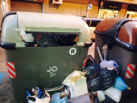 ICV denuncia la manca de recollida de brossa a Castellar // Imatge cedida per ICV Castellar