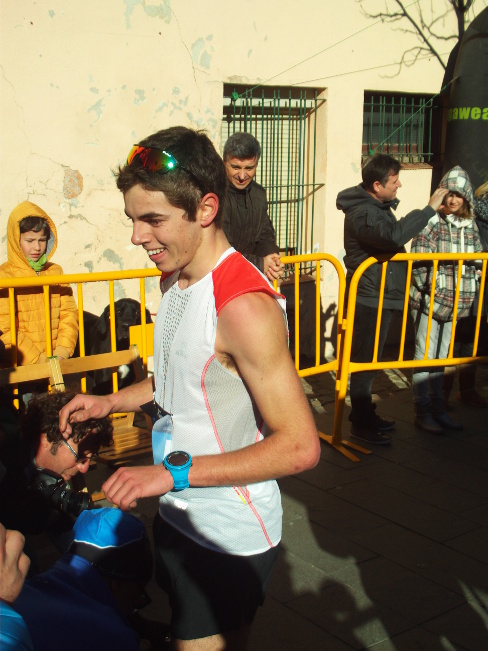 Arribada a la meta de Jan Margarit, el guanyador // Foto: Joan Murcia