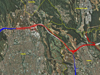 El tram afectat per les obres del Quart Cinturó // Imatge cedida per la Generalitat de Catalunya
