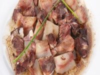 Cap de vedella amb vinagreta