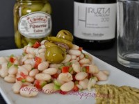 Ensalada de alubias con crema de gildas // Imatge Hoy cocina Vivi