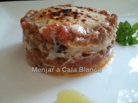 Melanzane alla parmigiana // Imatge Menjar a Cala Blanca
