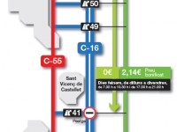 Els nous descomptes a la C-16 en els trams Terrassa-Manresa i Terrassa-Sant Cugat entraran en vigor el 4 de gener