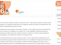 Catàleg de Serveis 2016 // Imatge del web