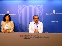El secretari general durant la roda de premsa per valorar l'EPA