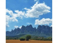 Montserrat des del pla del Masroig, Sant Cristòfol de Castellbell (@cadireta)