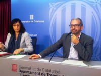 El secretari general durant la presentació de les dades de l'EPA