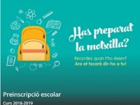 preinscripcio escolar // Conselleria educació